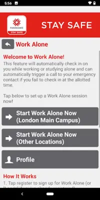 Fanshawe Stay Safe android App screenshot 4